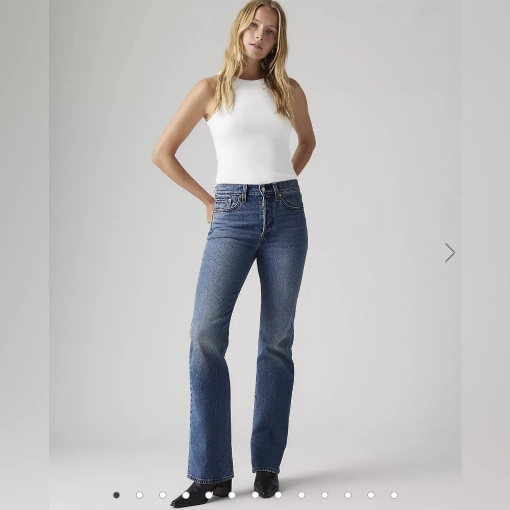 Levi's wedgie boot 27x32 Blue Denim Jeans - Picture 7 of 10